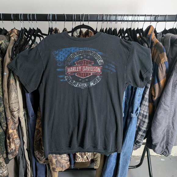 Vintage Harley-Davidson tee with front and back hits - Picture 1 of 4